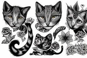 Wild cat tattoo idea