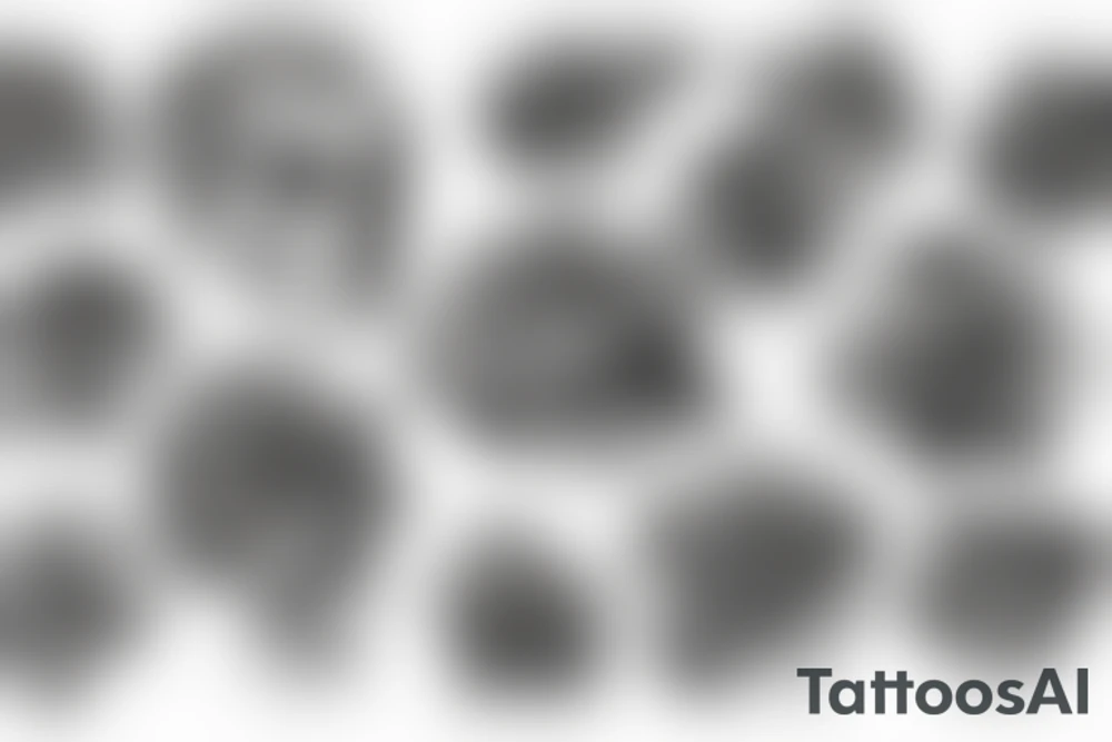 human mind with roses, thoughts and football tattoo idea