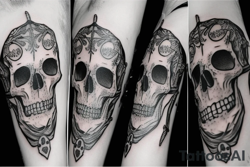 Skull tattoo idea