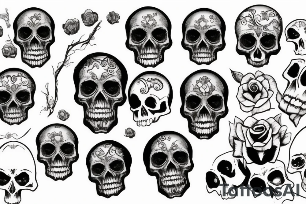 Skull tattoo idea