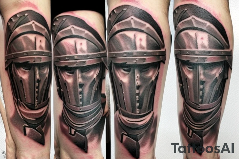 Spartan soldier tattoo idea