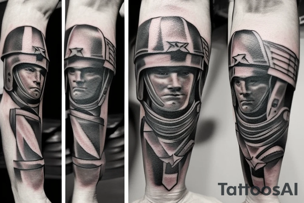 Spartan soldier tattoo idea