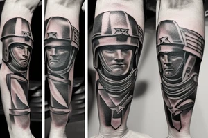 Spartan soldier tattoo idea