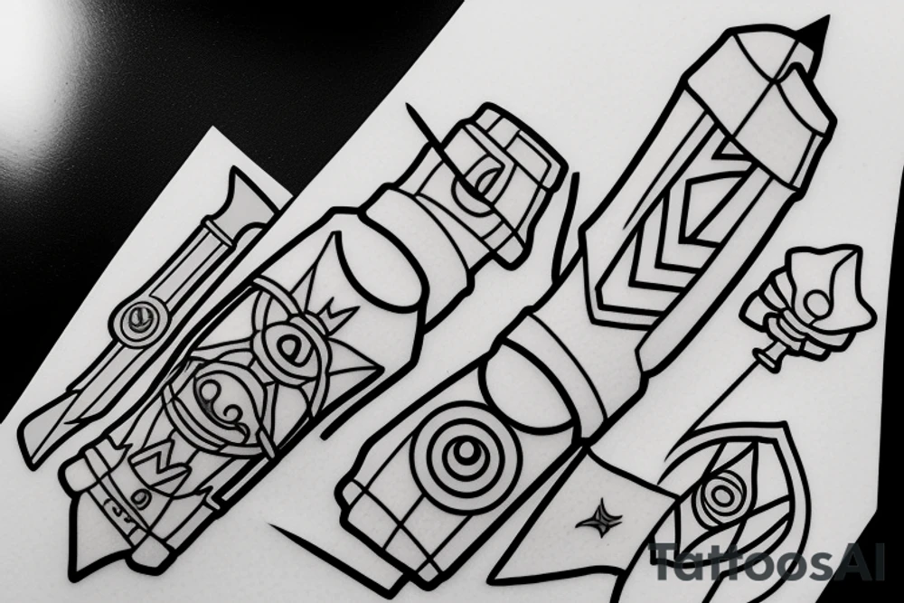 Wand of megumin konosuba tattoo idea