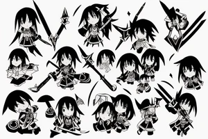 Wand of megumin konosuba tattoo idea