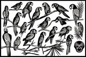 Parrot tattoo idea