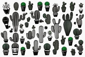 Cactus with a beer tattoo idea