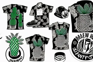 Cactus in hawaii shirt with a beer tattoo idea