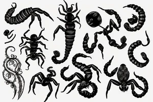 woman and scorpion tattoo idea