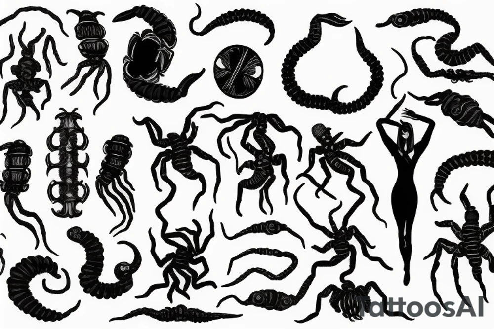 woman and scorpion tattoo idea