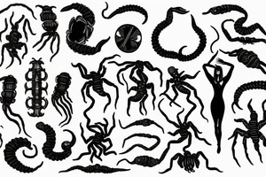 woman and scorpion tattoo idea