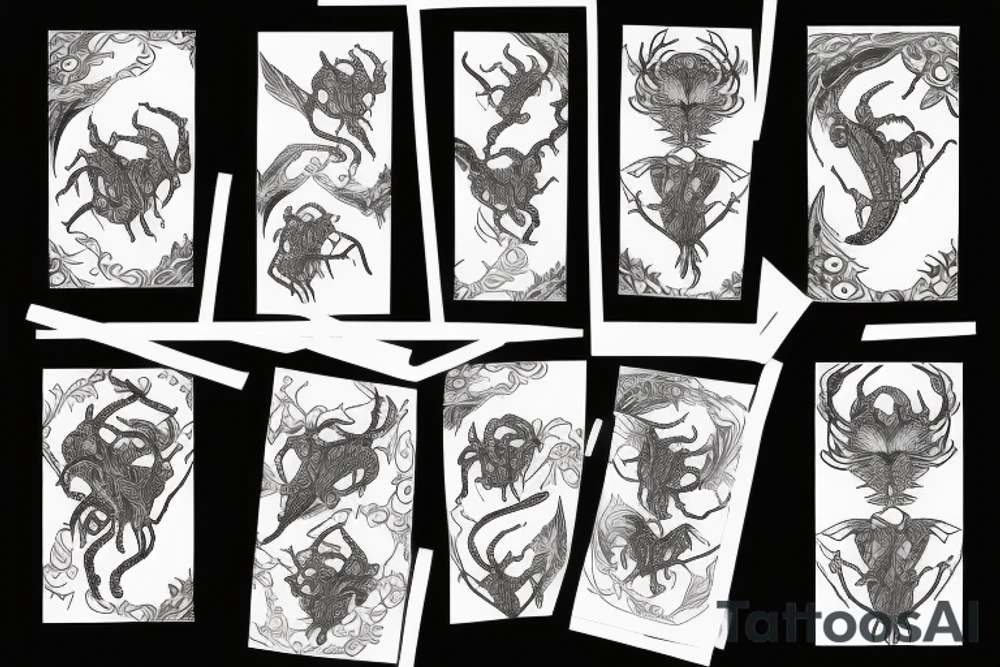 pretty woman holding scorpion tattoo idea