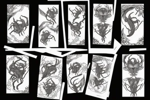 pretty woman holding scorpion tattoo idea
