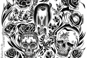 Simple colțar bone tattoo idea