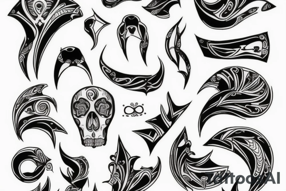 Simple colțar bone tattoo idea