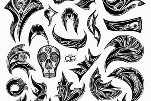 Simple colțar bone tattoo idea