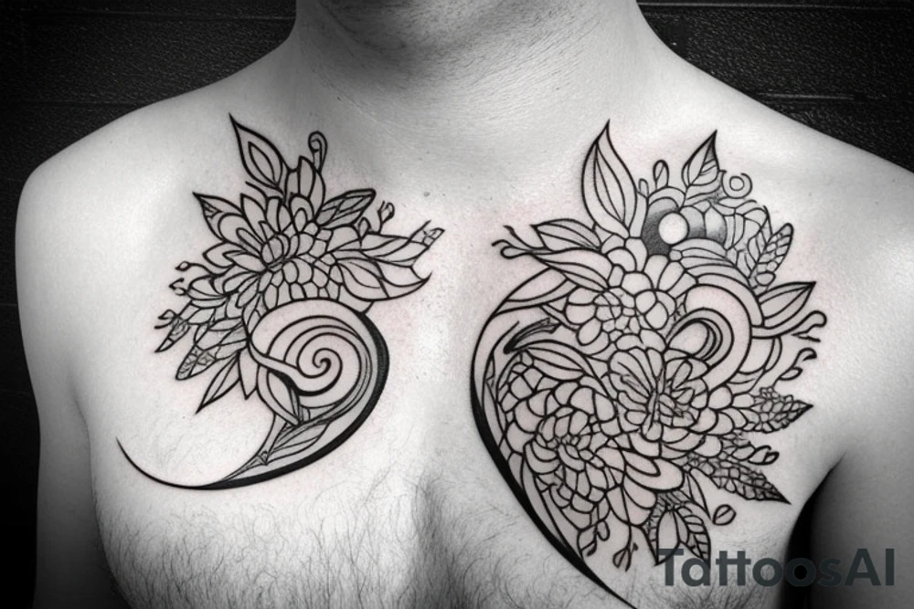 Simple collar bone tattoo idea