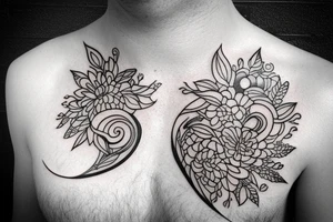 Simple collar bone tattoo idea