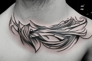 Simple collar bone tattoo idea