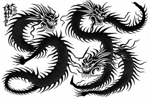 mental health japanese dragon tattoo idea