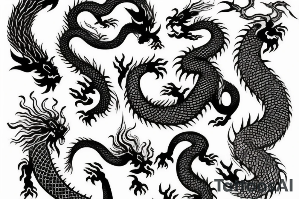 mental health japanese dragon tattoo idea