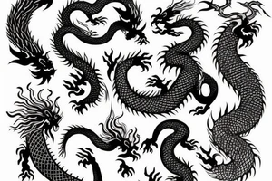 mental health japanese dragon tattoo idea