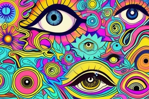 psychedelic eye tattoo idea