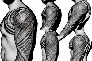 Vegeta covered in tribal tattoo idea