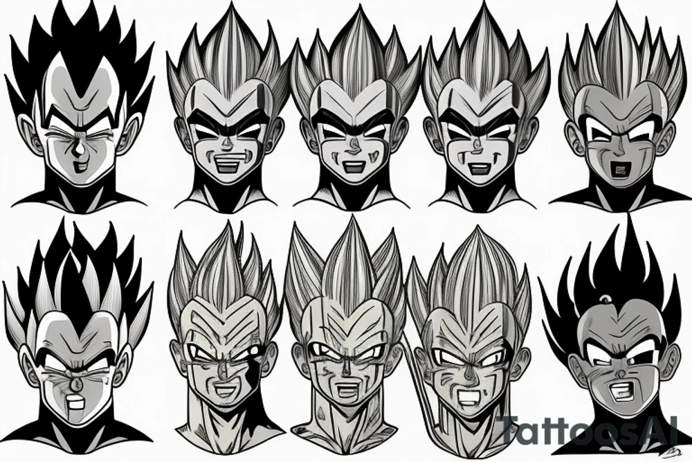 Tribal vegeta tattoo idea