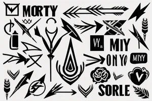 Arrow with words "My Shot" tattoo idea