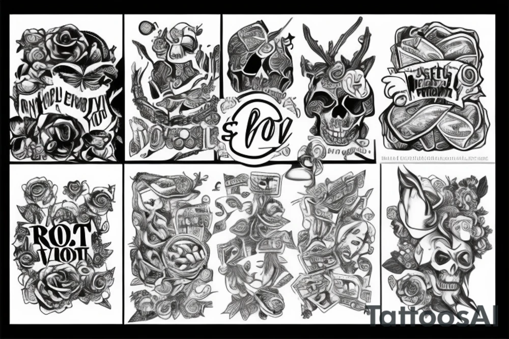 money is the root of all evil tattoo idea