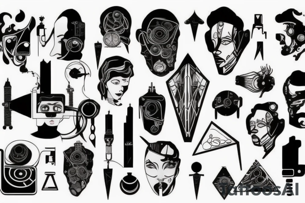 Cyberpunk tattoo idea
