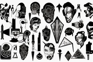 Cyberpunk tattoo idea
