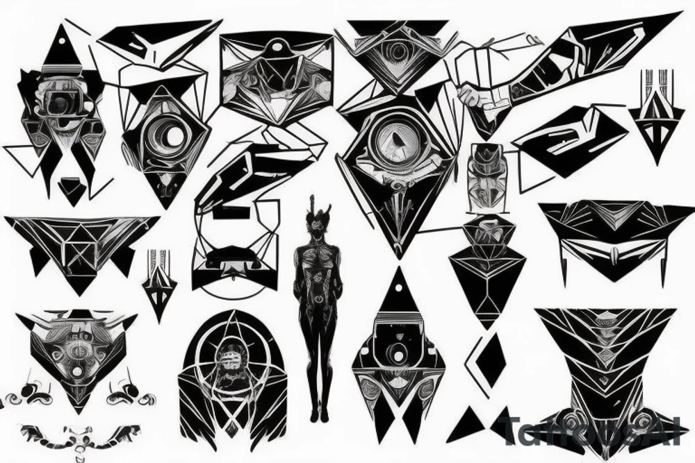 Cyberpunk tattoo idea