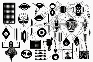 Circuits electronic tattoo idea