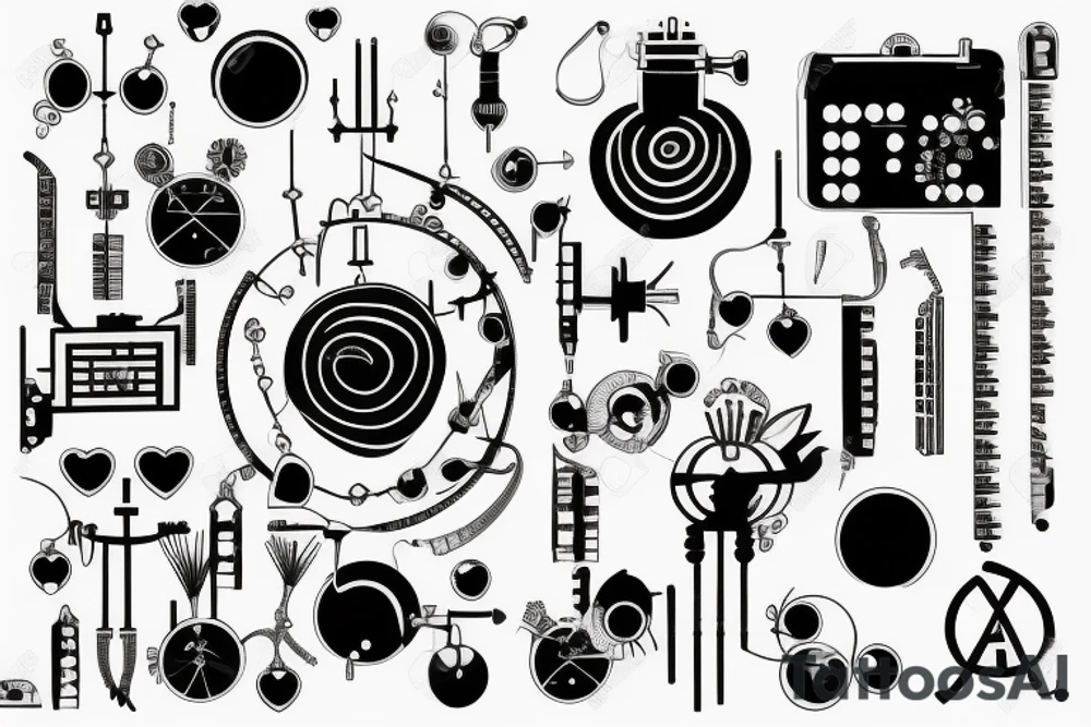 Circuits electronic tattoo idea