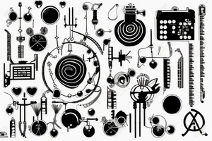 Circuits electronic tattoo idea