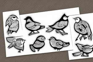 Three birds on a doorstep tattoo idea