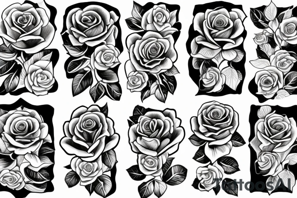 rose tattoo tattoo idea