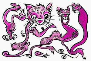 pink panther tattoo idea