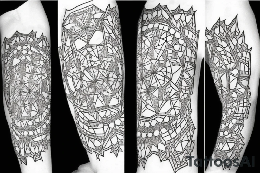Crystal that shows strength and power tattoo idea