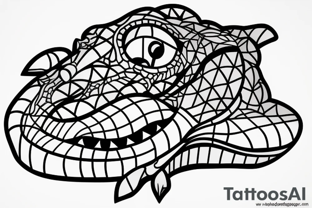 alligator tattoo idea