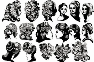 a marble bust partially built tattoo idea