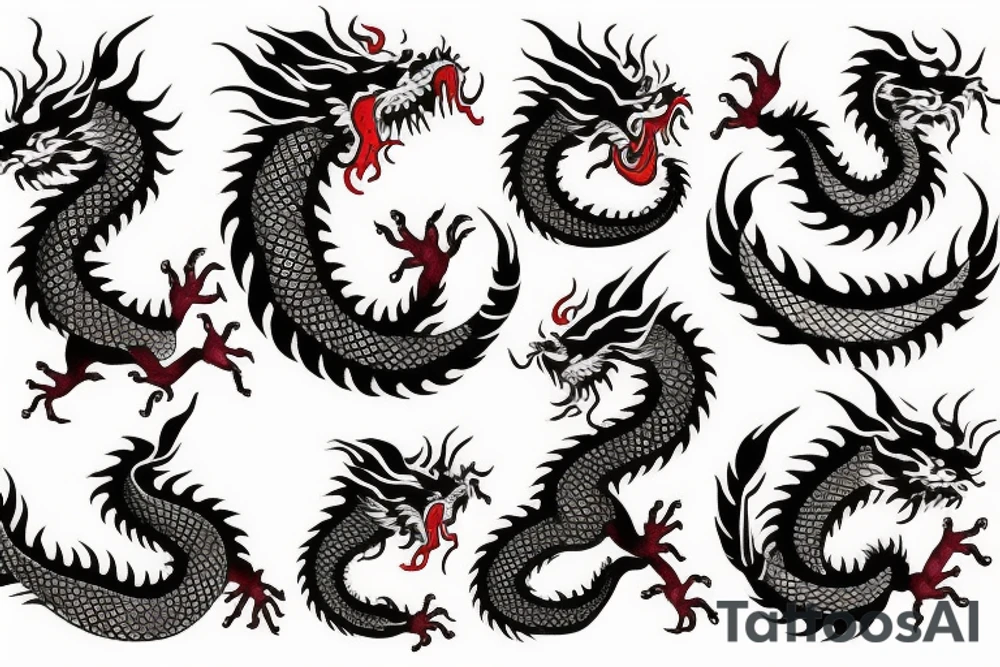 Chinese dragon tattoo idea