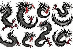 Chinese dragon tattoo idea
