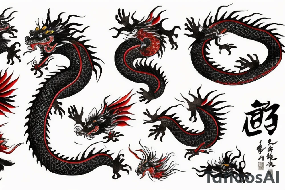 Chinese dragon tattoo idea