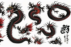 Chinese dragon tattoo idea