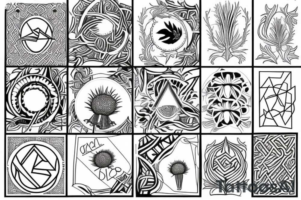 Thistle tattoo idea