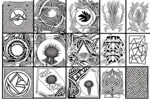 Thistle tattoo idea