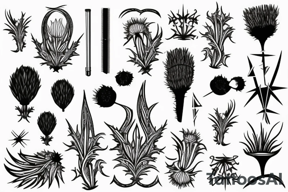 Thistle tattoo idea